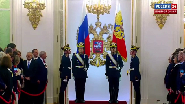 В Большом Кремлевском дворце началась инаугурация Президента. Прямая трансляция на канале Россия 24