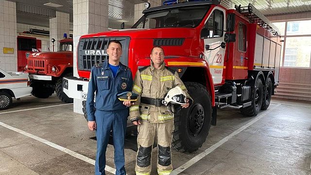 Губернатор Кубани поблагодарил за службу работников пожарной охраны. Фото: t.me/kondratyevvi