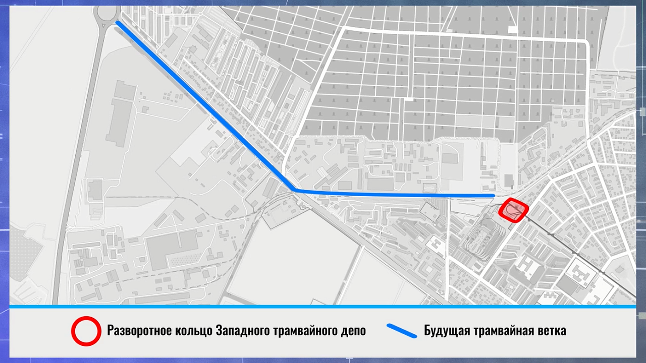 План по укладке трамвайных путей в 2024 году Иллюстрация: телеканал Краснодар